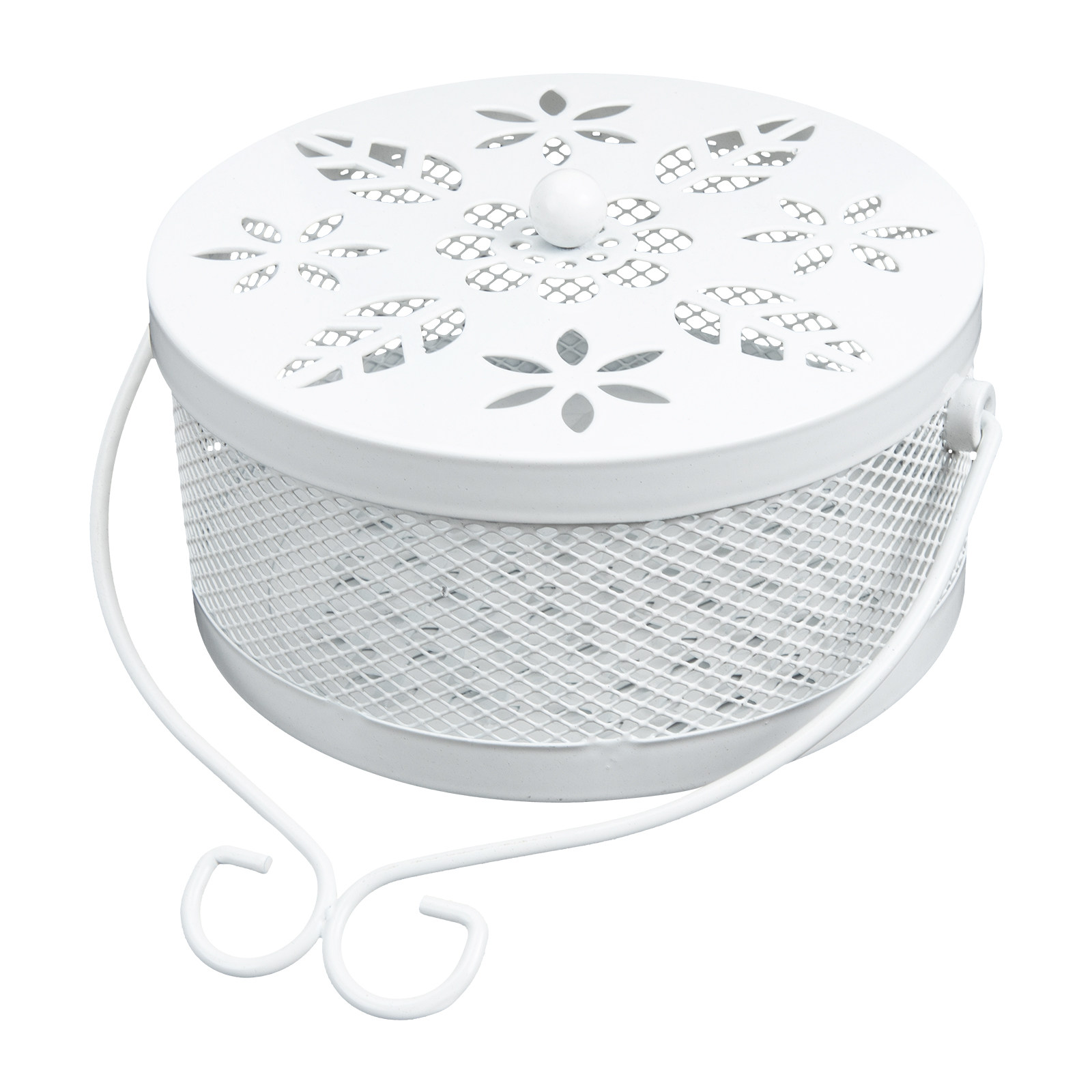 Box Wrought White Smooth Textu - Incense Holder ulasan dan harga