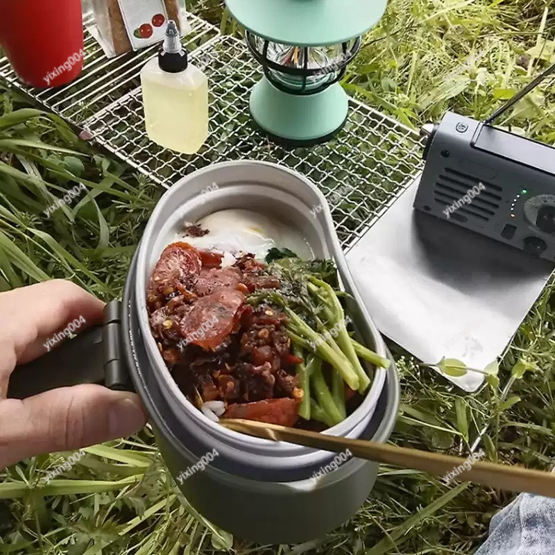 Outdoor Camping Split Bento Bo - Bento Box ulasan dan harga