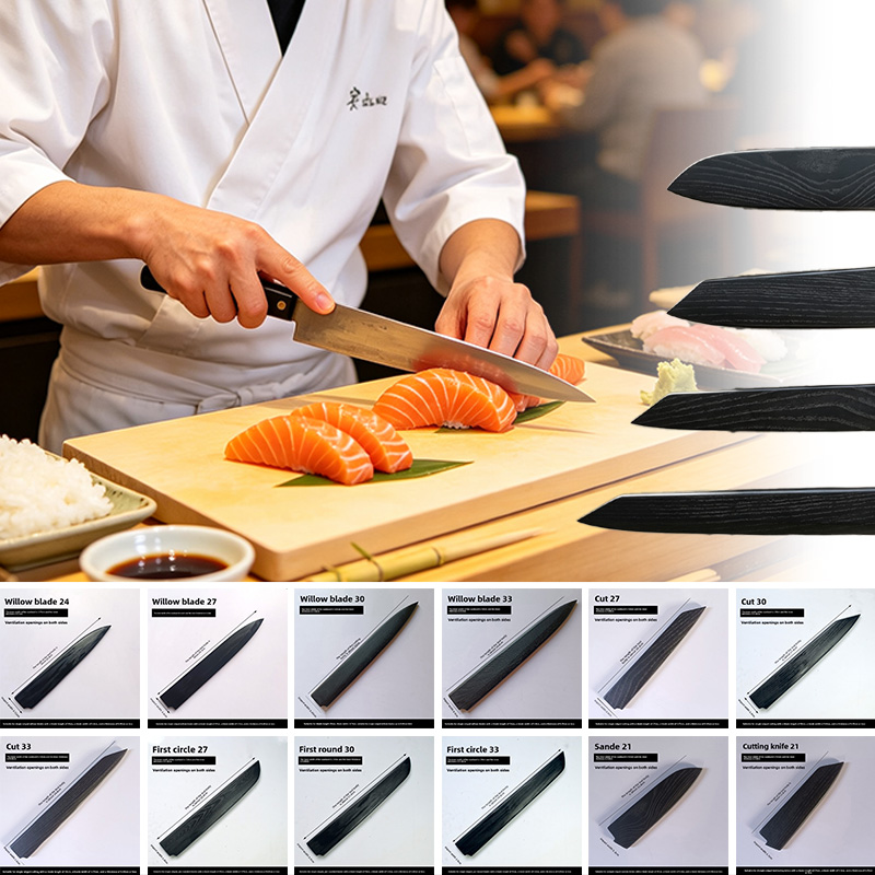 Black Lacquer Ash Wood Saya Kn - Japanese Knife ulasan dan harga