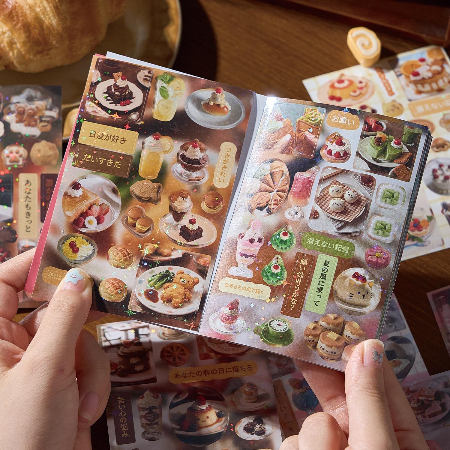 30-Sheet Vintage-Style Cut-Mem - Japanese Snacks ulasan dan harga