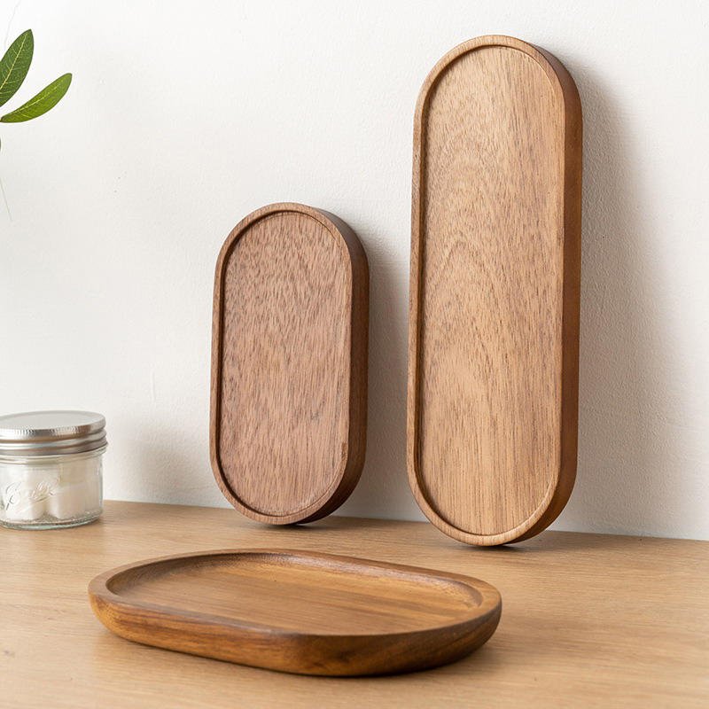 Tableware Solid Wood Round Des - Japanese Snacks ulasan dan harga
