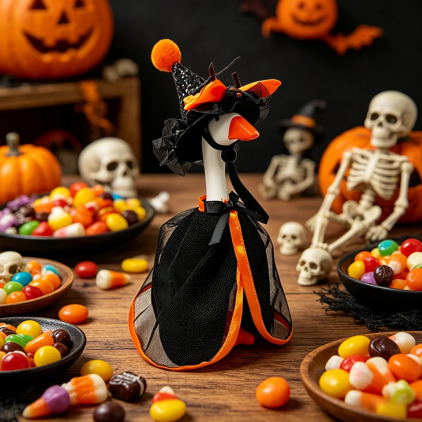 Halloween Desk Goose Outfit fo - Matcha ulasan dan harga